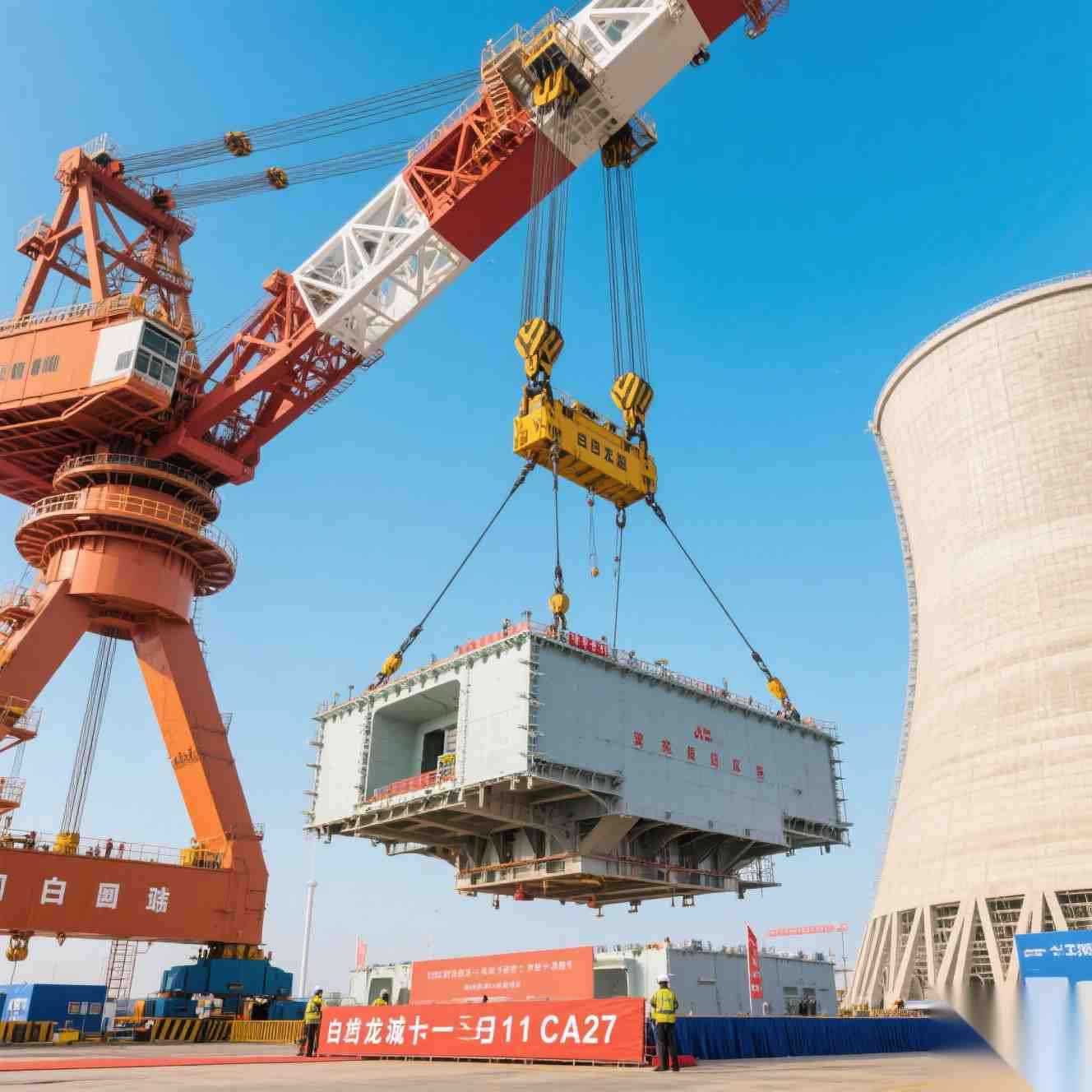 白龙核电1号机组CA20模块吊装顺利就位