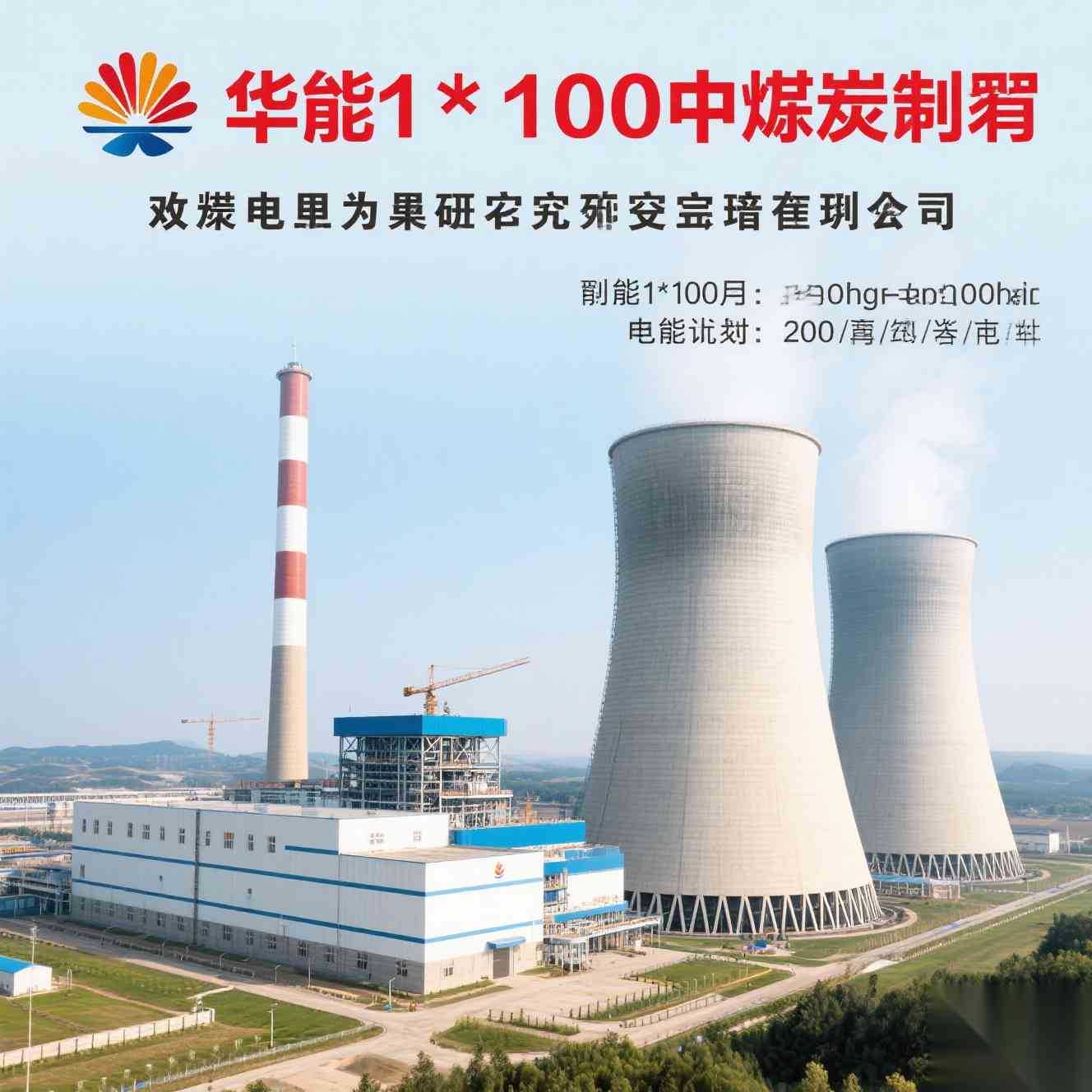 华能1×100万千瓦煤电机组可行性研究报告编制中标公示