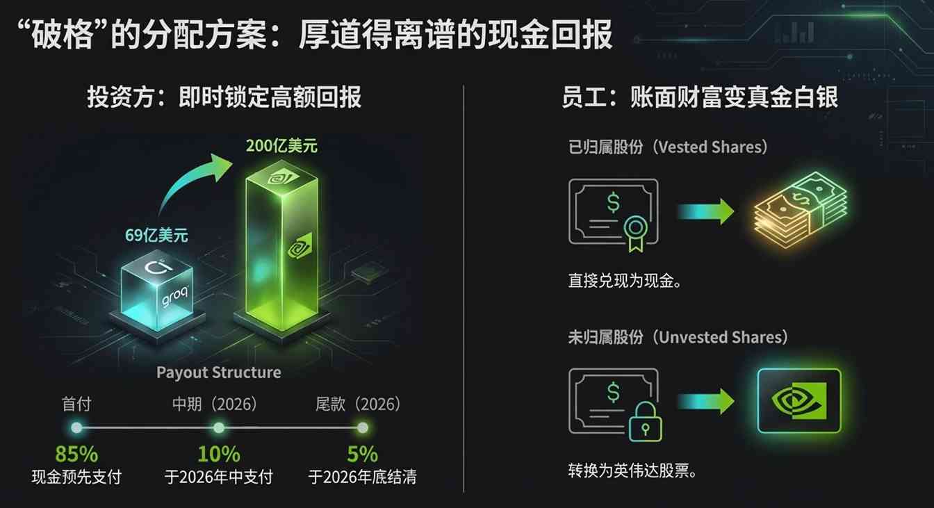 连新员工都被强制财富自由!英伟达买Groq细节曝光,现金直接甩脸上