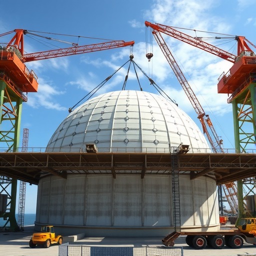 廉江核电1号机组安全壳顶封头成功就位 - 兰州联臻能源网