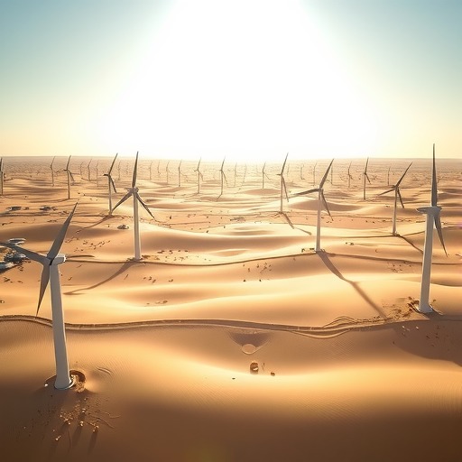 国神府谷“沙戈荒”基地200MW风电项目全容量并网发电 - 兰州联臻能源网