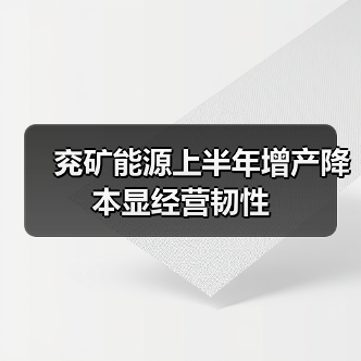兖矿能源上半年增产降本显经营韧性（图1）