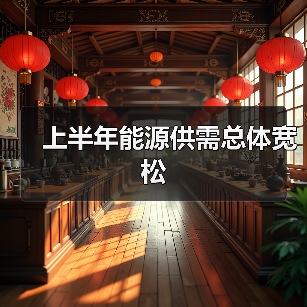 上半年能源供需总体宽松