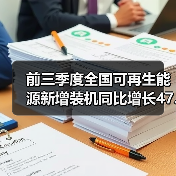 前三季度全国可再生能源新增装机同比增长47.7%(图3) 前三季度全国可再生能源新增装机同比增长47.7%(图3)