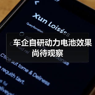 车企自研动力电池效果尚待观察（图2）