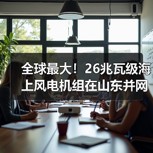 全球最大！26兆瓦级海上风电机组在山东并网发电（图1）