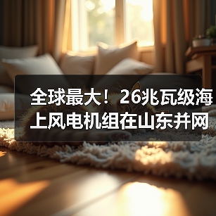 全球最大！26兆瓦级海上风电机组在山东并网发电（图2）
