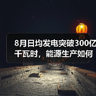 8月日均发电突破300亿千瓦时，能源生产如何稳中有进？（图1）