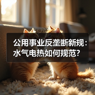 公用事业反垄断新规：水气电热如何规范？（图3）