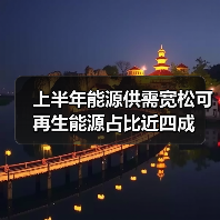 上半年能源供需宽松可再生能源占比近四成(图2) 上半年能源供需宽松可再生能源占比近四成(图2)