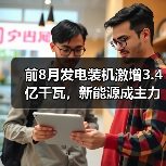 前8月发电装机激增3.4亿千瓦，新能源成主力（图3）