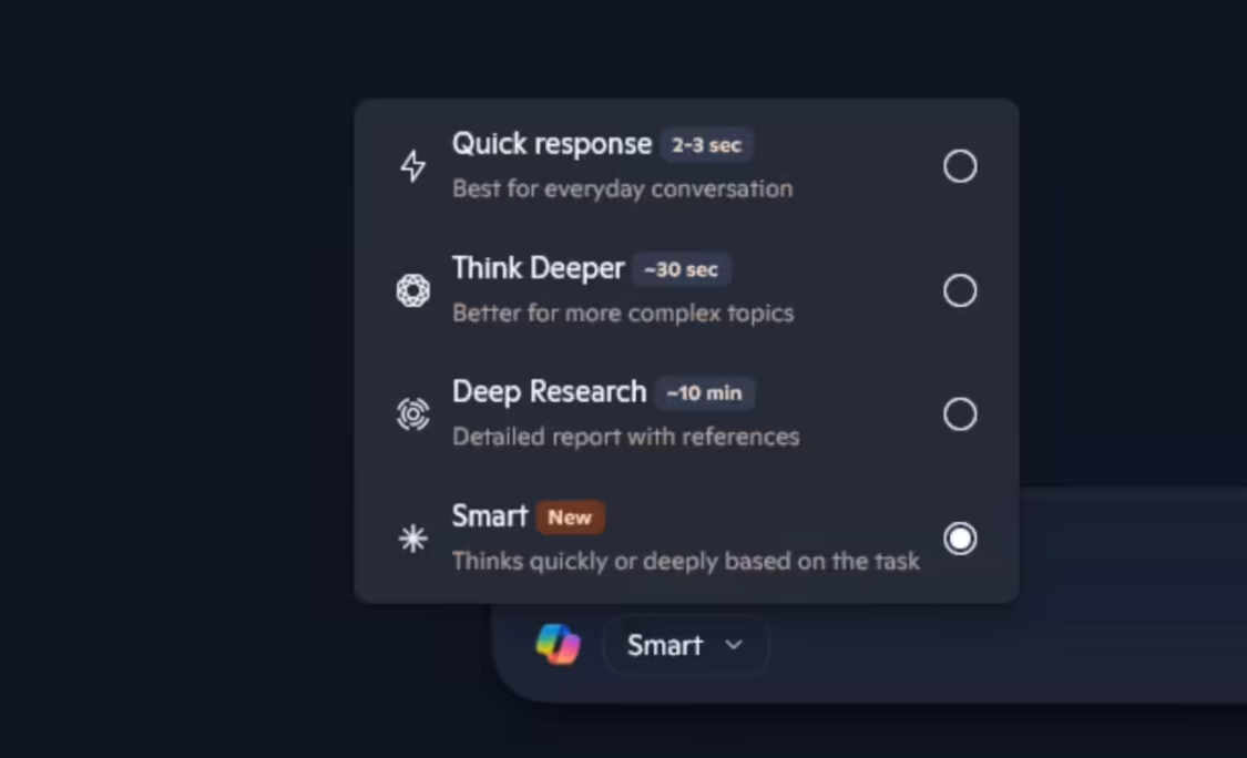 关联 GPT-5：微软 Copilot 测试“智能”模式，基于任务动态调整 AI - 兰州联臻能源网