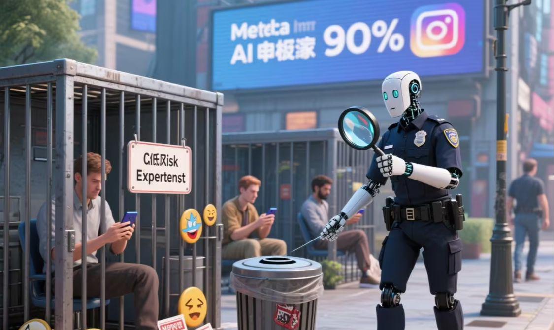 消息称 Meta 计划让 AI 接管 90% 产品风险评估，取代人工审核 - 兰州联臻能源网
