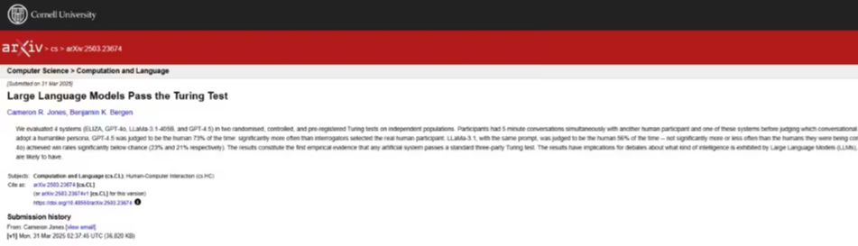 加州大学研究：AI模型 GPT – 4.5 和 Llama 3.1 – 405B - 兰州联臻能源网