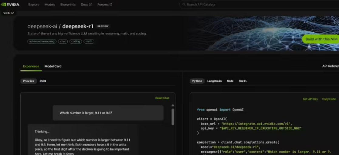 英伟达：DeepSeek-R1 模型现已上线 NIM 微服务平台 - 兰州联臻能源网