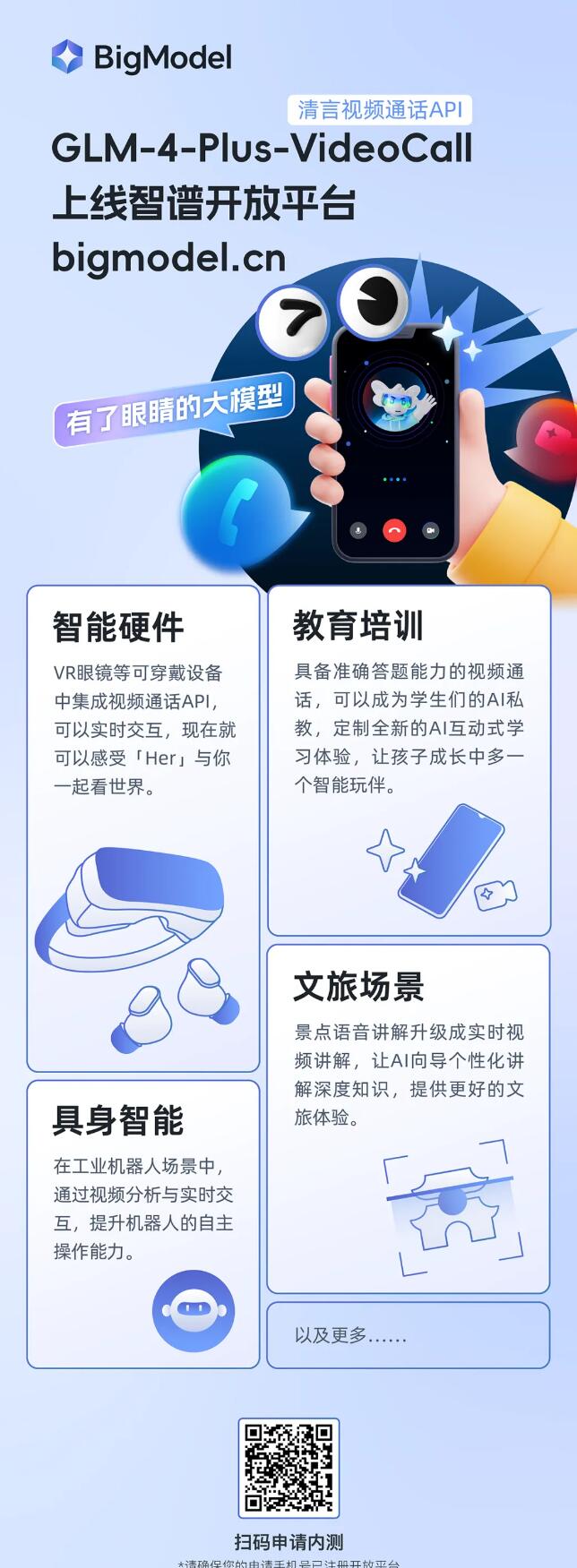 智谱AI视频通话API“GLM-4-Plus-VideoCall”开放申请 - 兰州联臻能源网