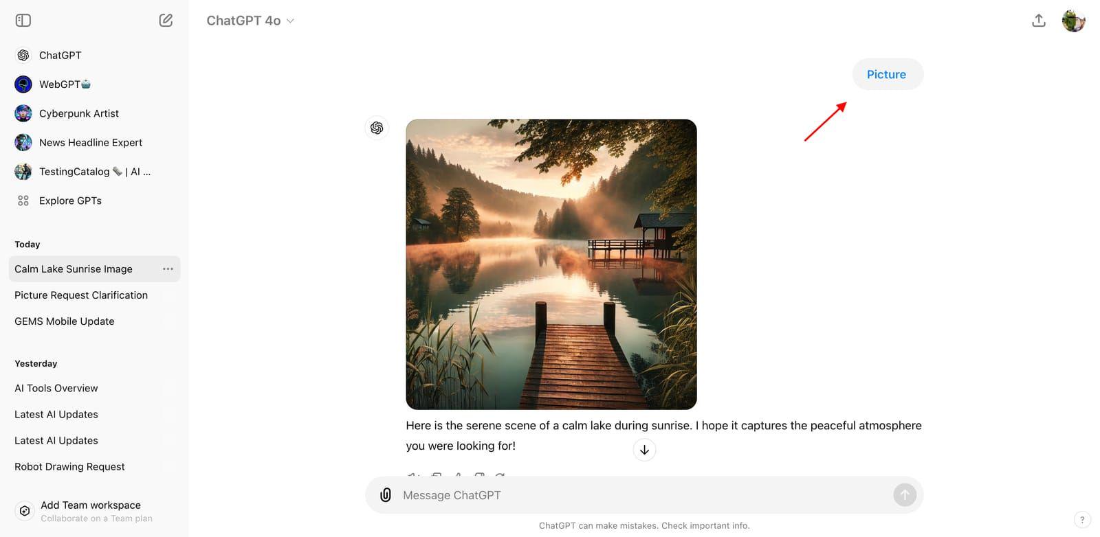OpenAI ChatGPT AI 聊天机器人新增“/picture”和“/search”指令