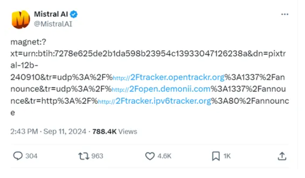 Pixtral 12B 发布：Mistr