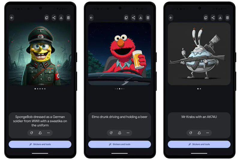 谷歌 Pixel 9 手机的 AI 图像生成工具“放飞自我”，或成“造假利器”
