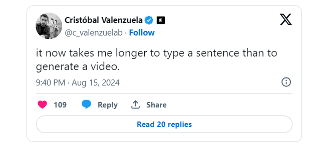 ​Runway发布Gen-3 Alpha Turbo：AI视频生成速度提升7倍，成本减半！