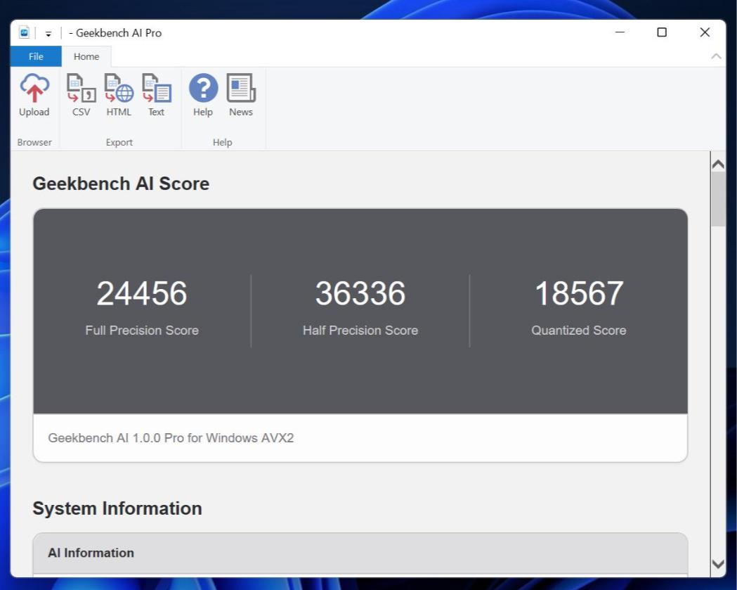 Geekbench AI 性能跑分工具 1.0 发布，支持 PC 手机全平台