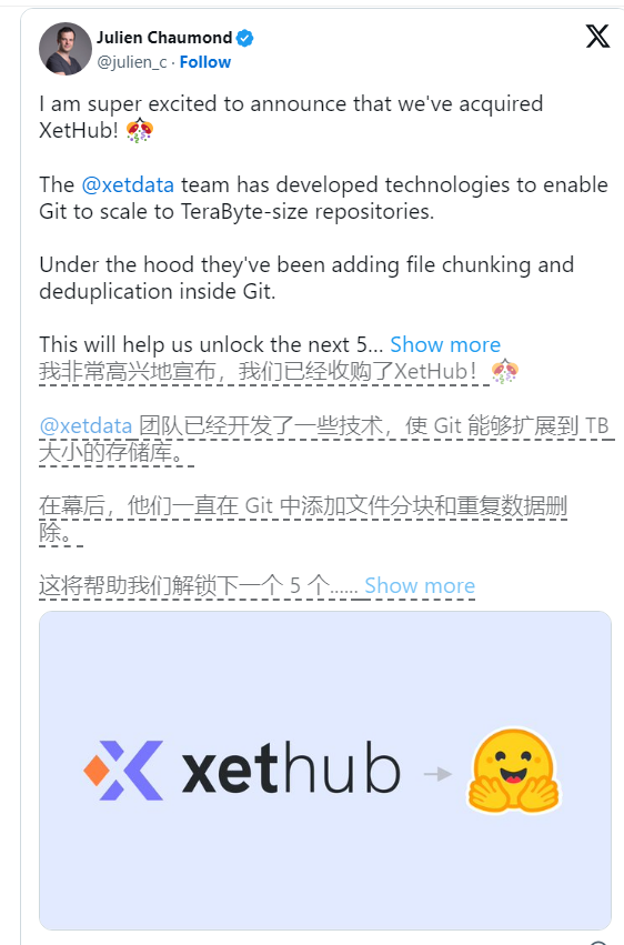 Hugging Face 收购西雅图数据存储初创公司 XetHub - 兰州联臻能源网