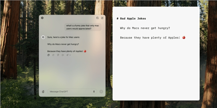 ChatGPT Mac 版应用大更新，提供了并排窗口方便多任务处理 - 兰州联臻能源网