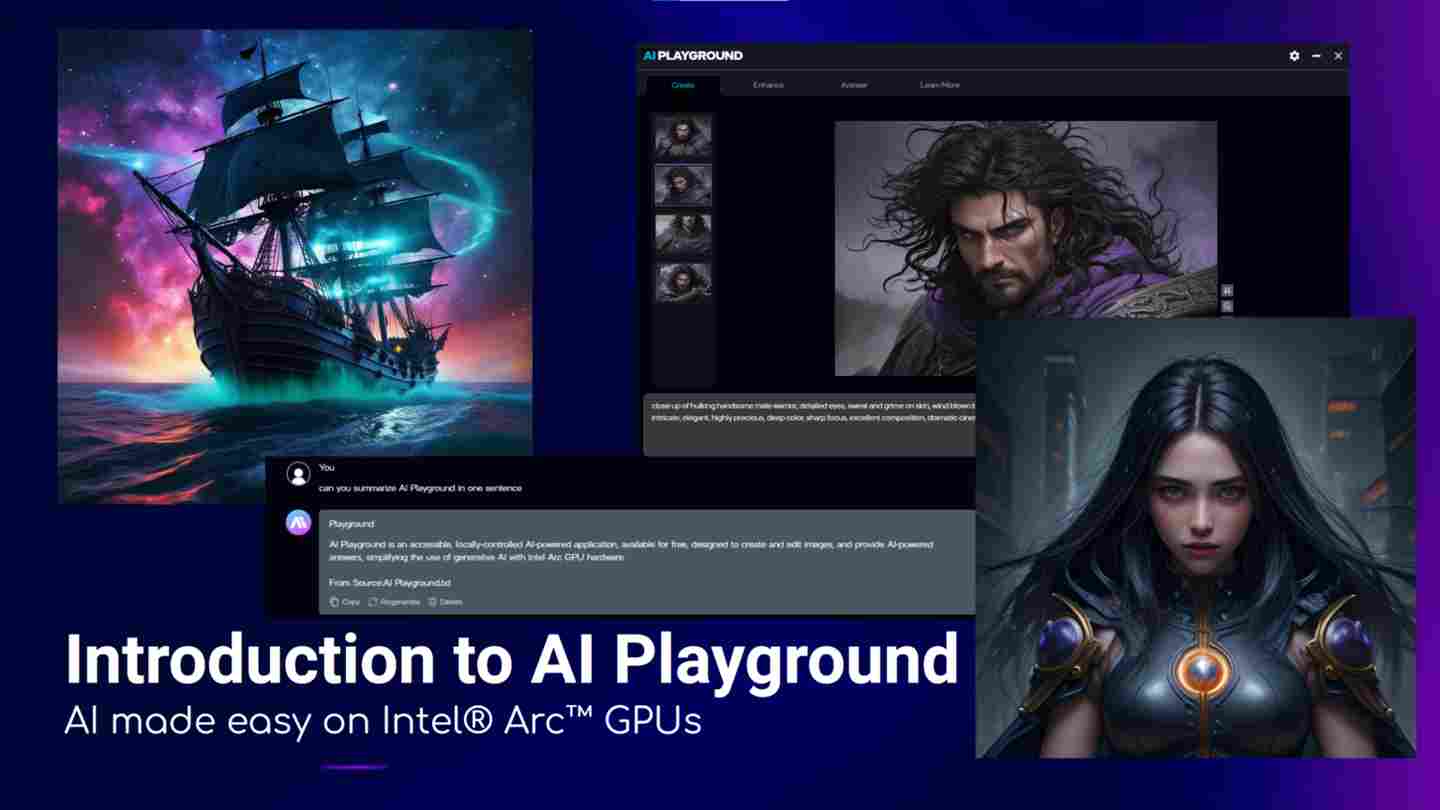 英特尔发布 AI Playground 开源软件：支持在锐炫 Arc 显卡本地运 - 兰州联臻能源网