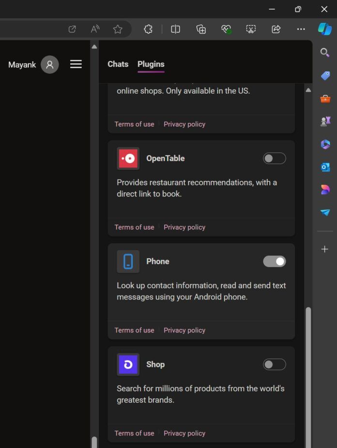 网页版微软 Copilot 测试“Phone” AI 插件：可查联系人、撰写信息、设置闹钟等