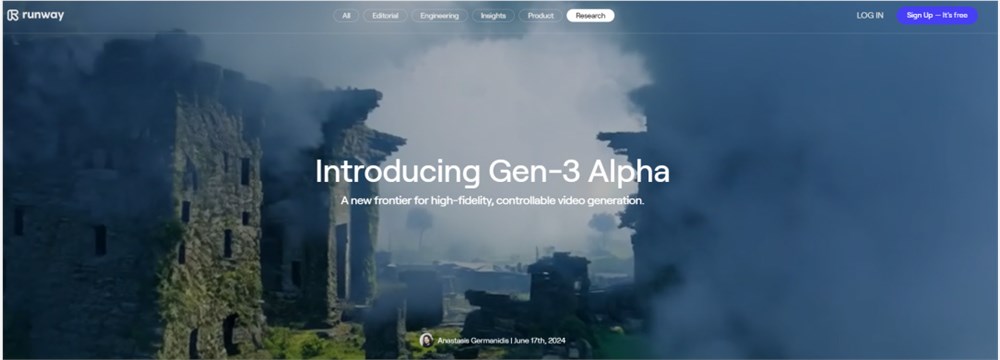 Runway正式发布全新Gen3模型，AI视频的王，它回来了。