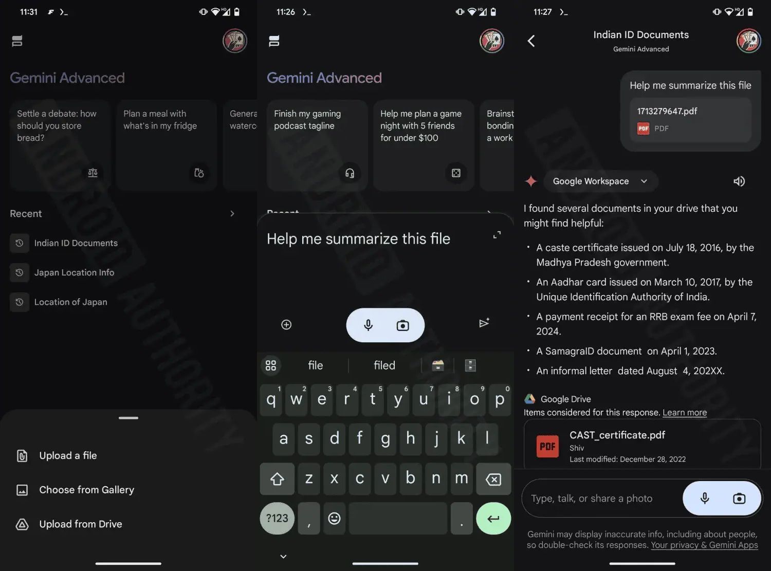 移动版谷歌 Gemini 将迎诸多新特性：分析 PDF 文件内容等