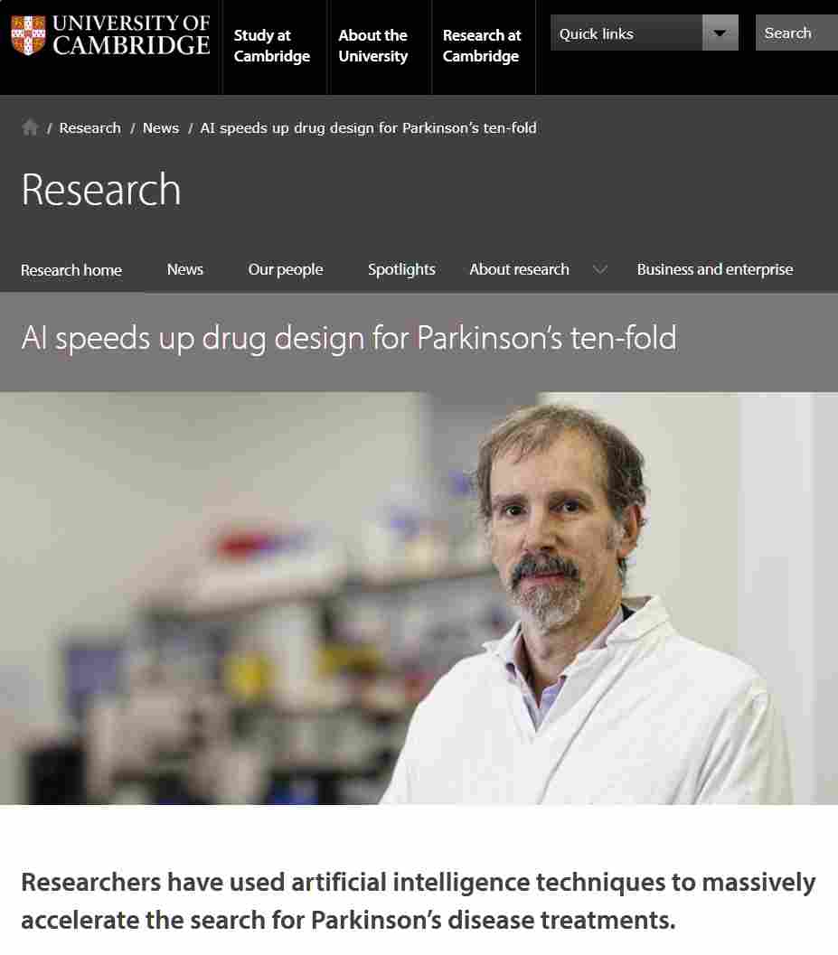 AI 将帕金森病药物设计提速十倍，可识别阻止该病症特征蛋白聚集小分子