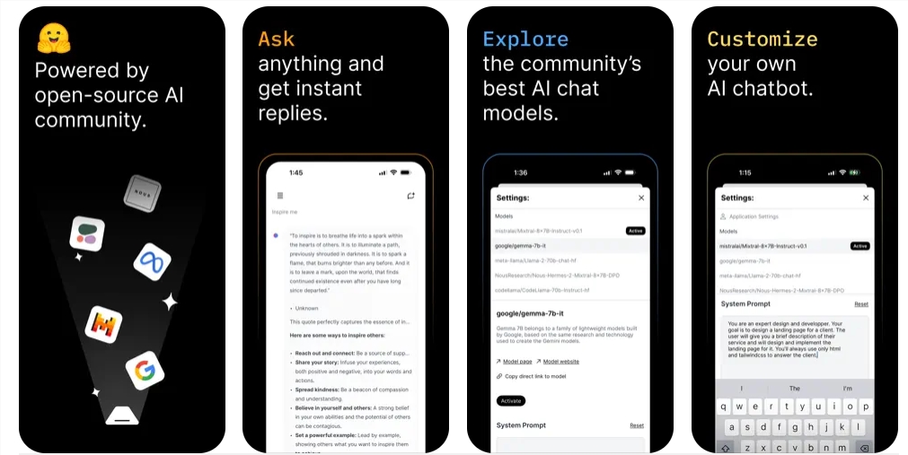 可以在手机上用开源模型了!Hugging Face发布手机应用Hugging Chat