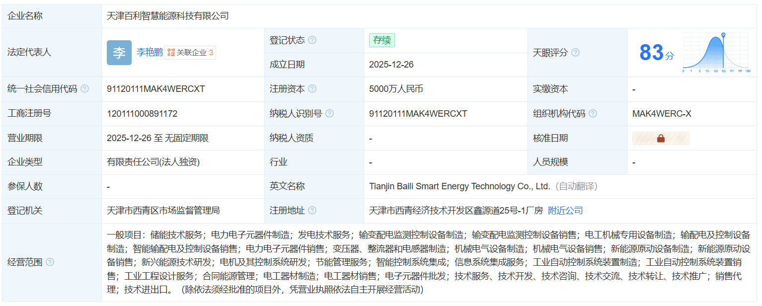进军源网荷储、微电网！天津国企成立全新子