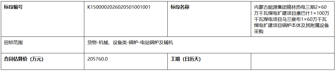 3×600MW+1×1000MW煤电项目三大主机设备采购招标启动 - 兰州联臻能源网
